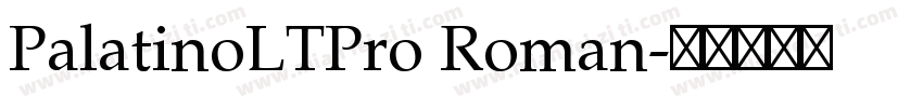 PalatinoLTPro Roman字体转换